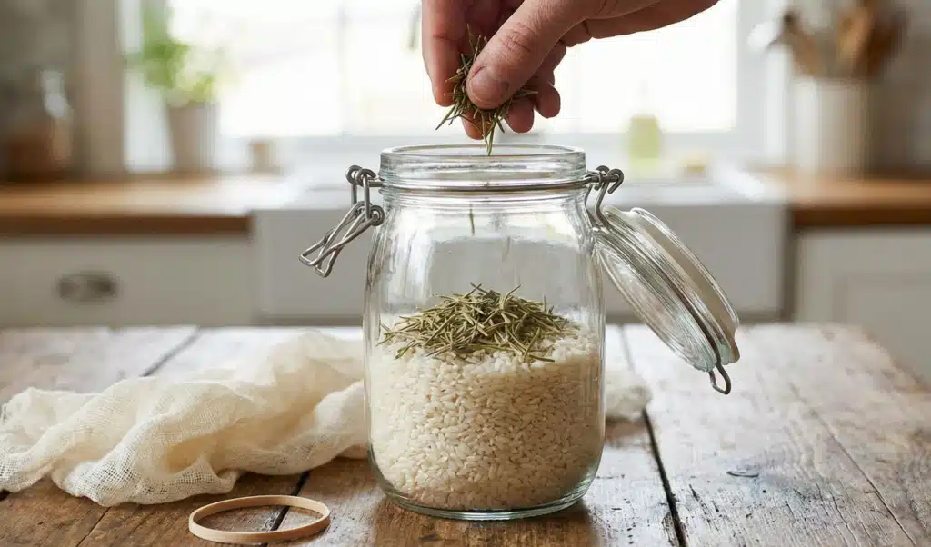 Warum sollte man Reis mit Rosmarin in einem Glas zu Hause aufbewahren und warum ist das so beliebt geworden?