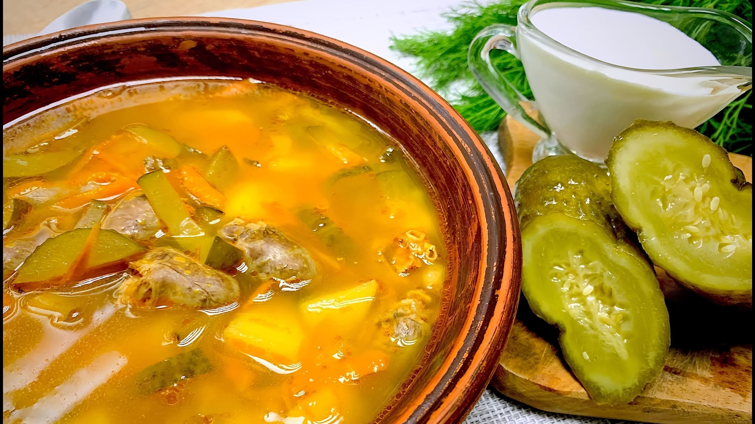 Die beste Gurkensuppe der Welt. Es schmeckt wie bei Mama