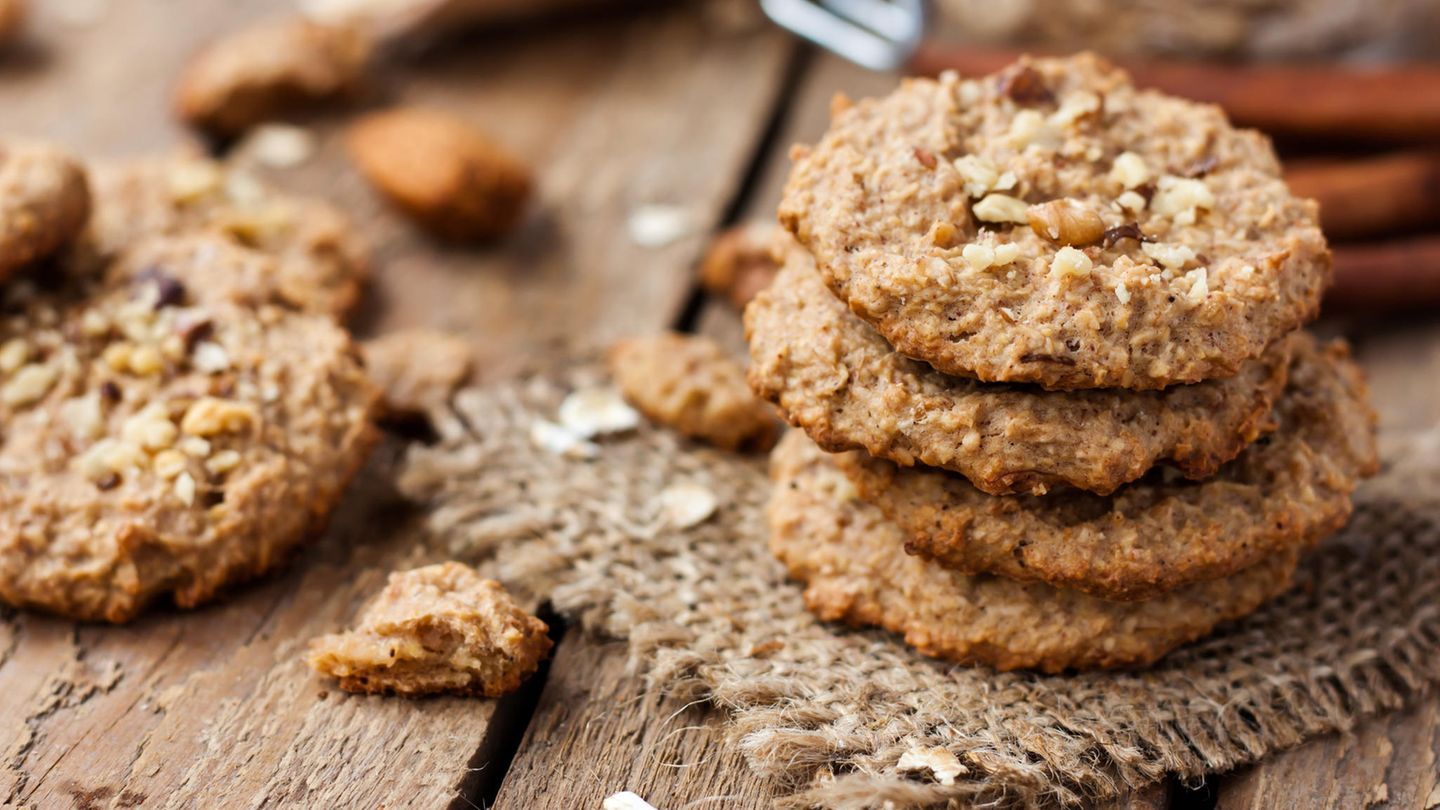 Das beste Dessert für das Wochenende. Diese Kekse können in einer Viertelstunde zubereitet werden.