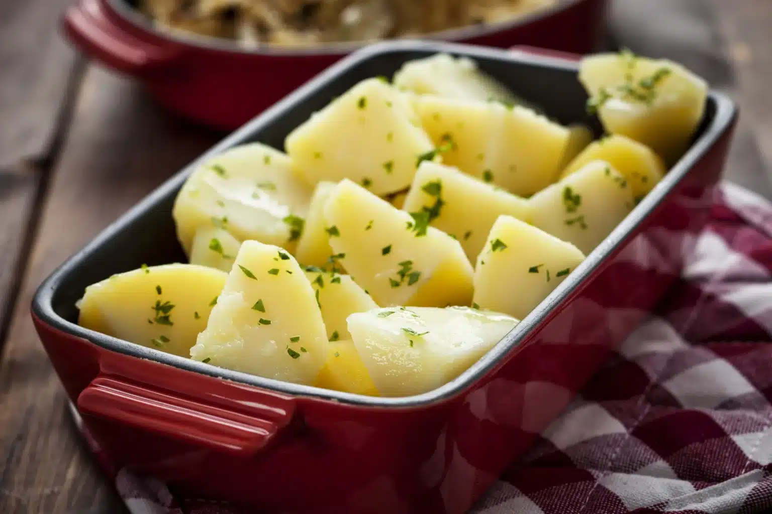 Ich koche Kartoffeln nicht mehr in Wasser. Ich habe es durch diesen aromatischen Sud ersetzt