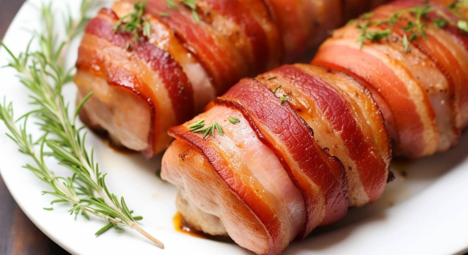 Ich wickle sie in Speck ein und schiebe sie in den Ofen. Solche Rouladen schmecken viel besser als alle Schnitzel zusammen.